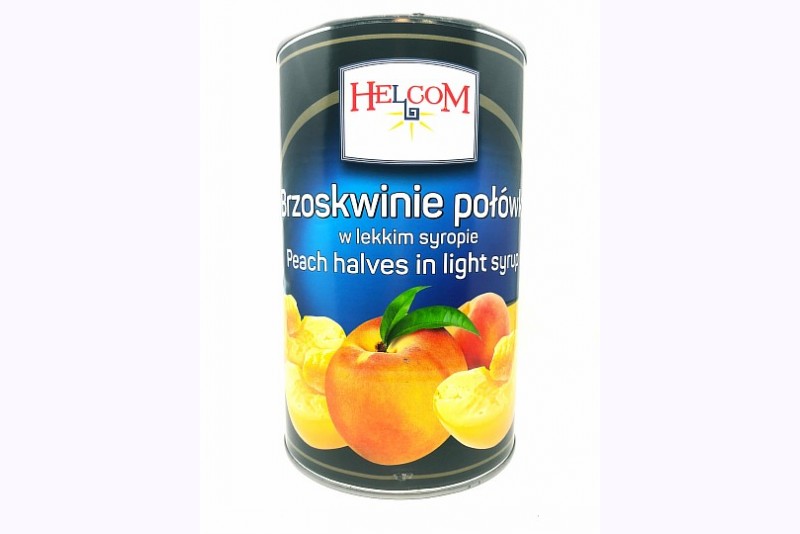 Persiku pusītes sīrupā Helcom 4250g